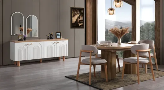 Product img 1, Prag Bohem Yemek Odası Takımı